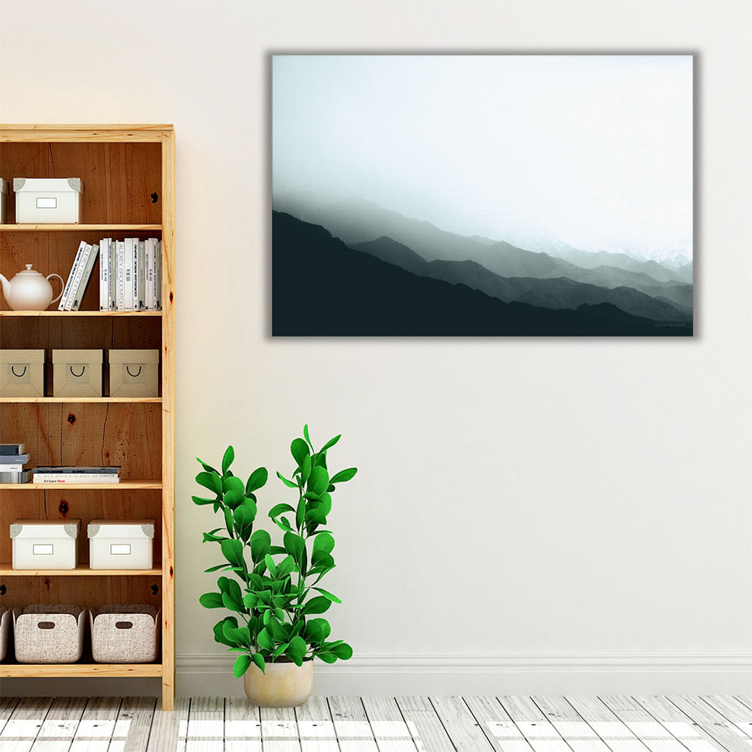 Virgin Mountains II Black and White - Canvas Print Wall Art