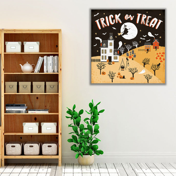 Spooky Village III - Canvas Print Wall Art