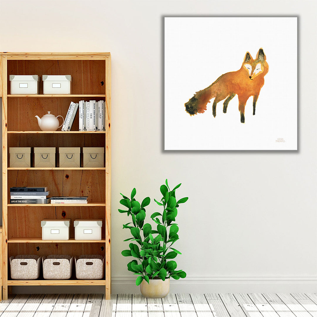 Woodland Whimsy Fox - Canvas Print Wall Art