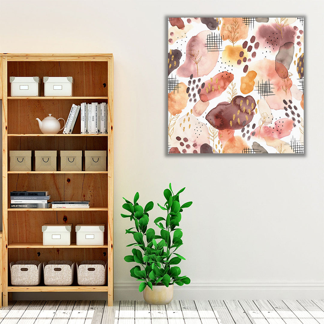 Desert Blooms Pattern I - Canvas Print Wall Art