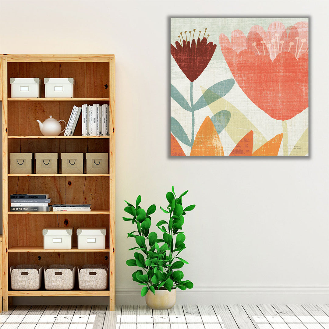 Modern Garden Panel II - Canvas Print Wall Art