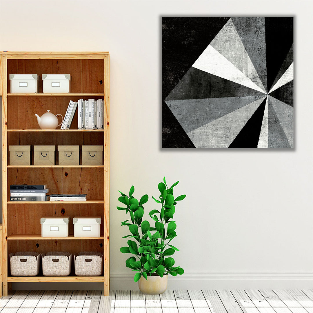 Triangulawesome I Black and White - Canvas Print Wall Art