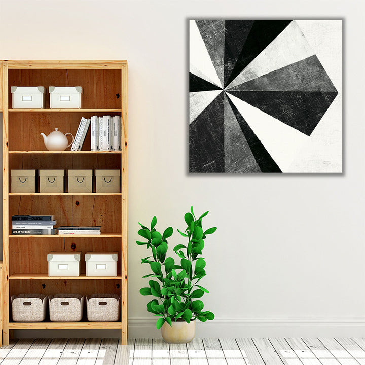 Triangulawesome II Black and White - Canvas Print Wall Art