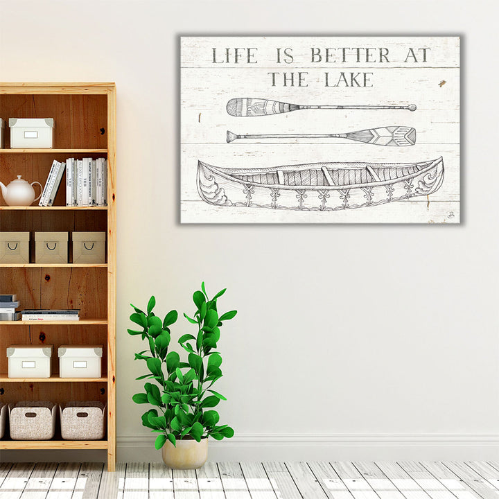 Lake Sketches II - Canvas Print Wall Art