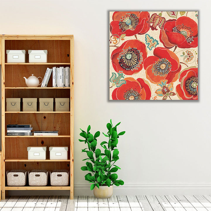 Moroccan Red Light I - Canvas Print Wall Art