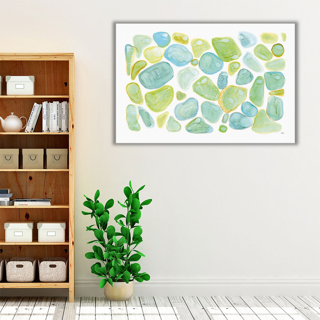 Seaglass Abstract - Canvas Print Wall Art