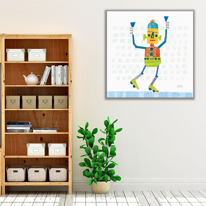 Robot Party I - Canvas Print Wall Art