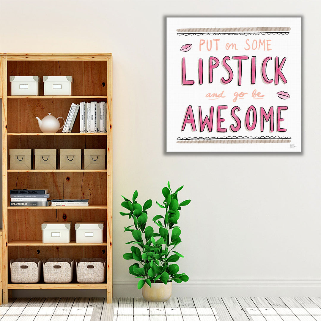 Awesome Lipstick - Canvas Print Wall Art