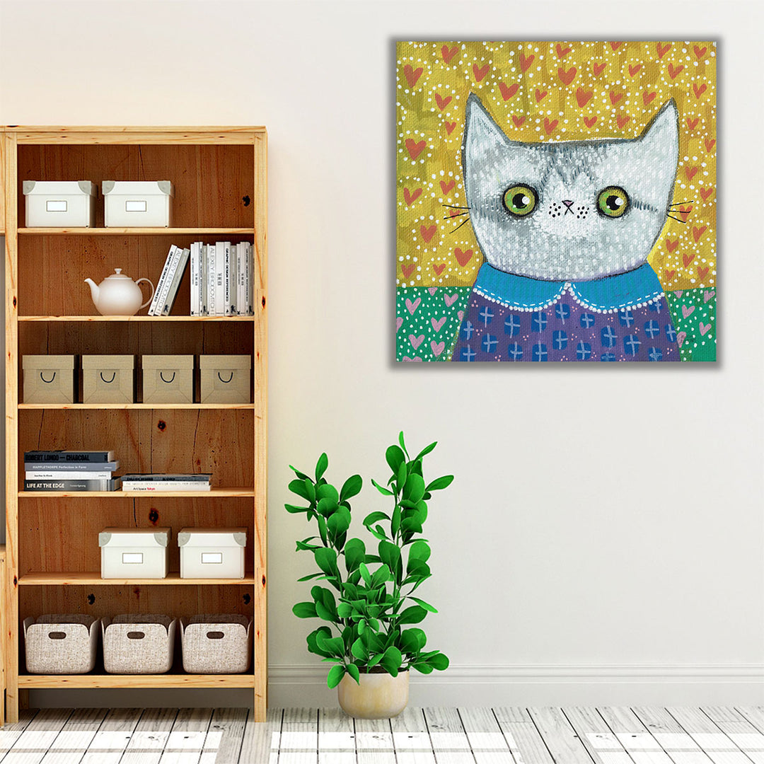 Kooky Cat II - Canvas Print Wall Art