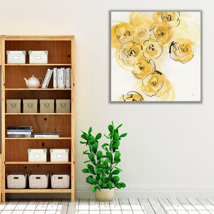 Yellow Roses Anew I - Canvas Print Wall Art