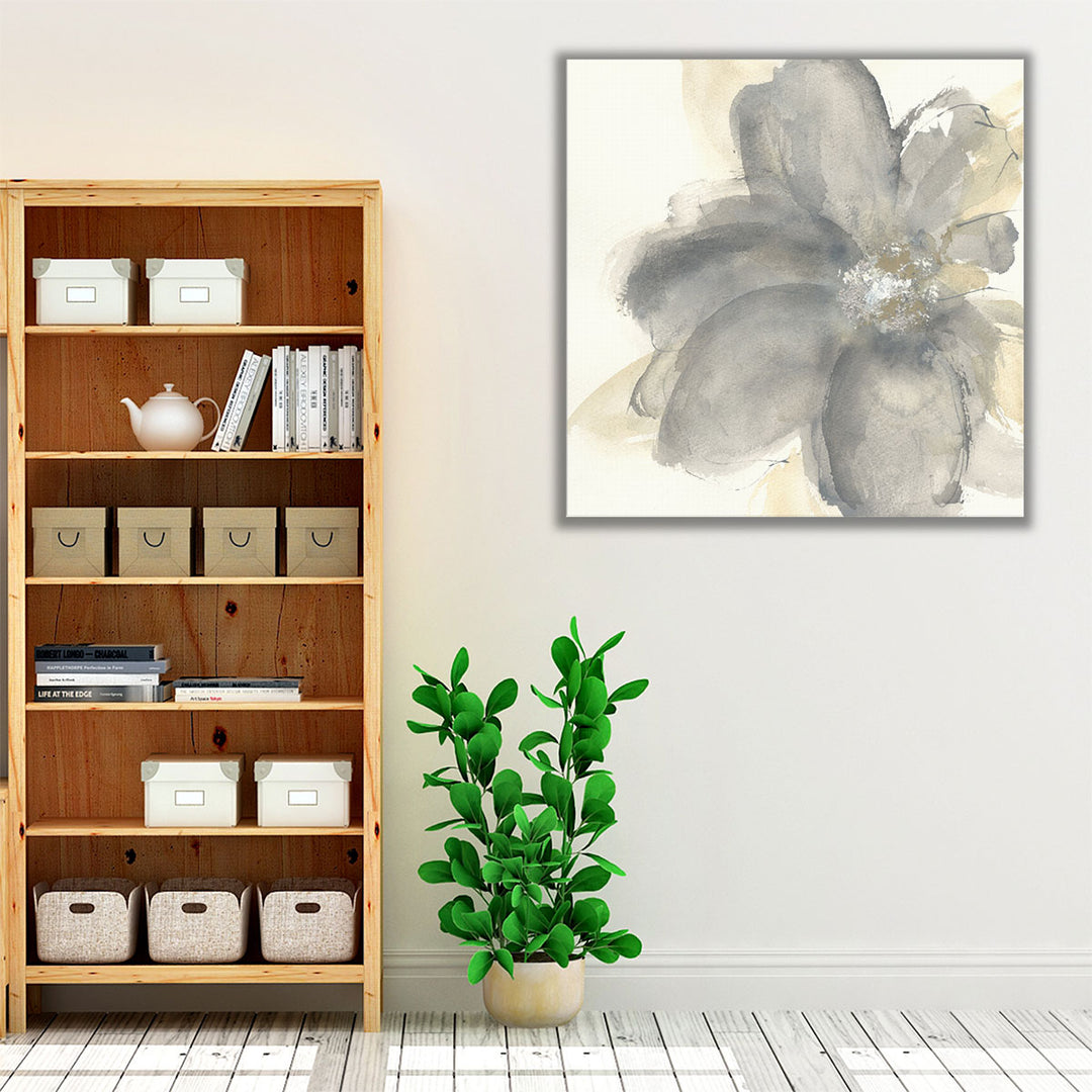 Floral Gray I - Canvas Print Wall Art