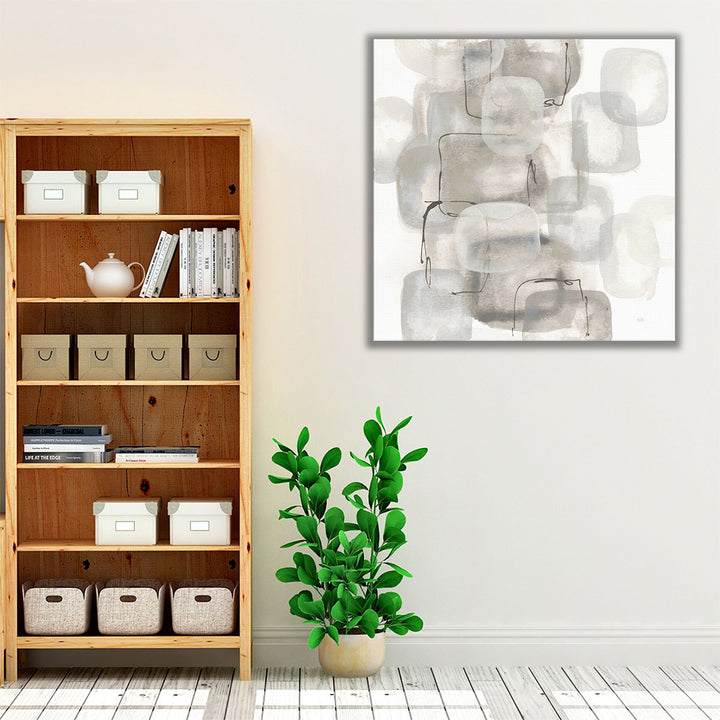 Neutral Stacking I - Canvas Print Wall Art