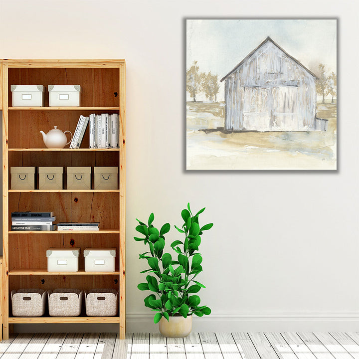 White Barn I - Canvas Print Wall Art