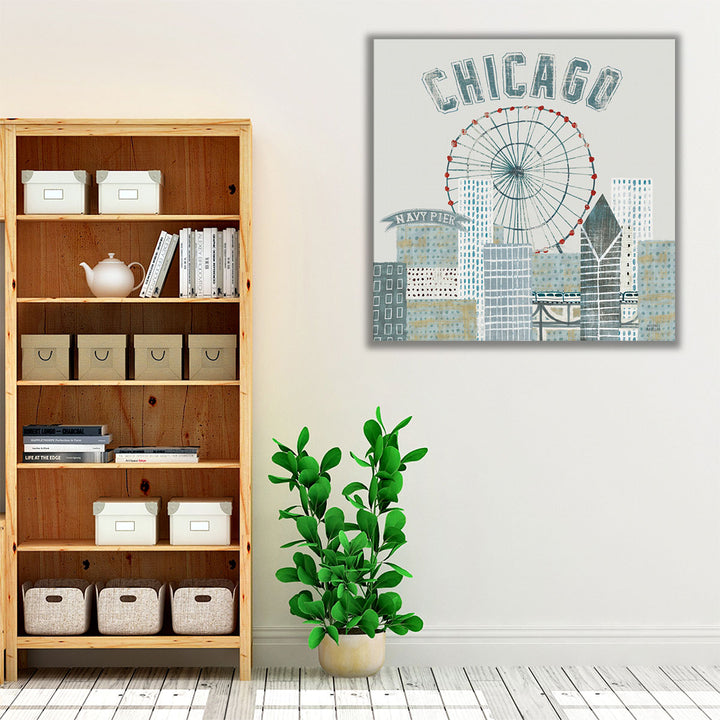 Chicago Landmarks III - Canvas Print Wall Art