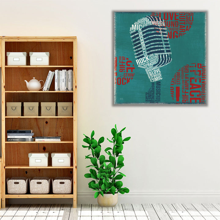 Type Mic - Canvas Print Wall Art