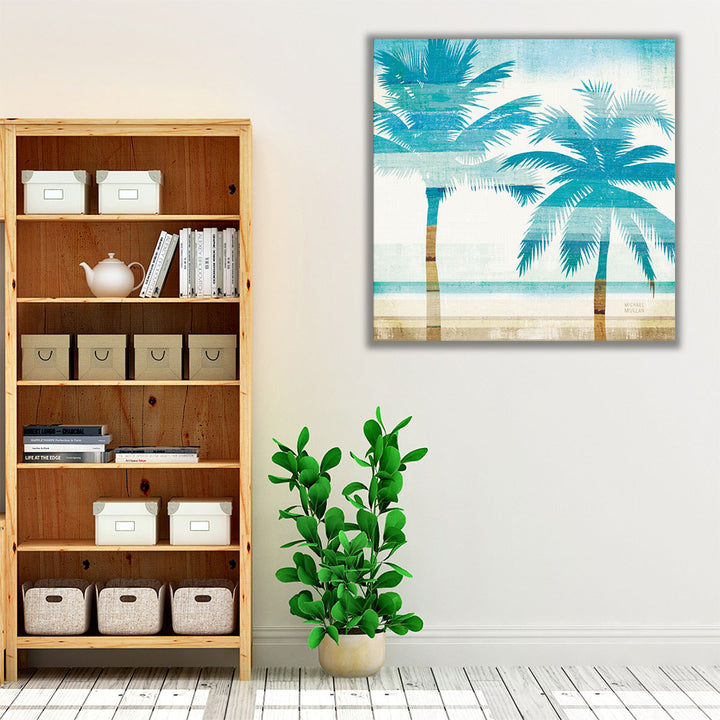 Beachscape Palms III - Canvas Print Wall Art