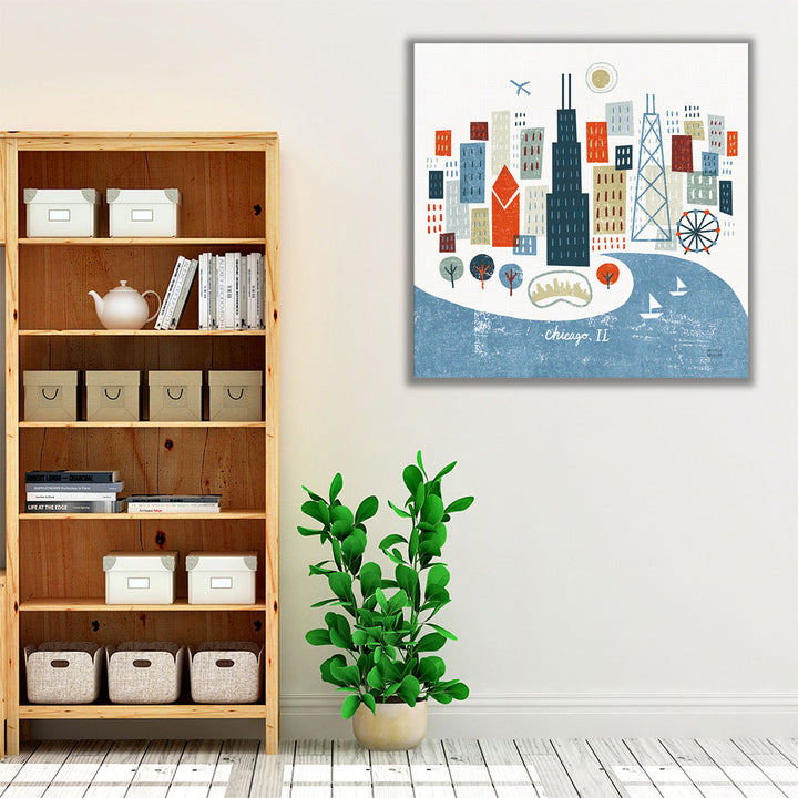 Colorful Chicago - Canvas Print Wall Art