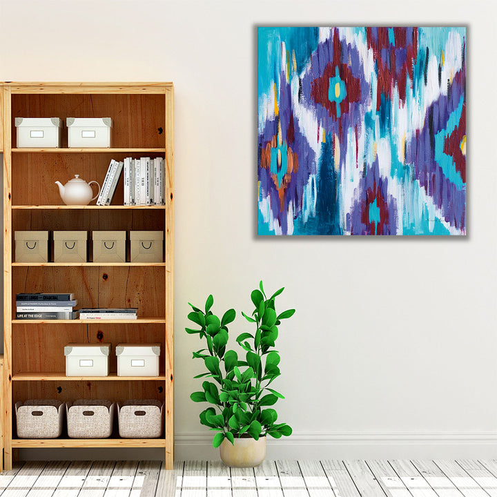 Ikat Jewel II - Canvas Print Wall Art