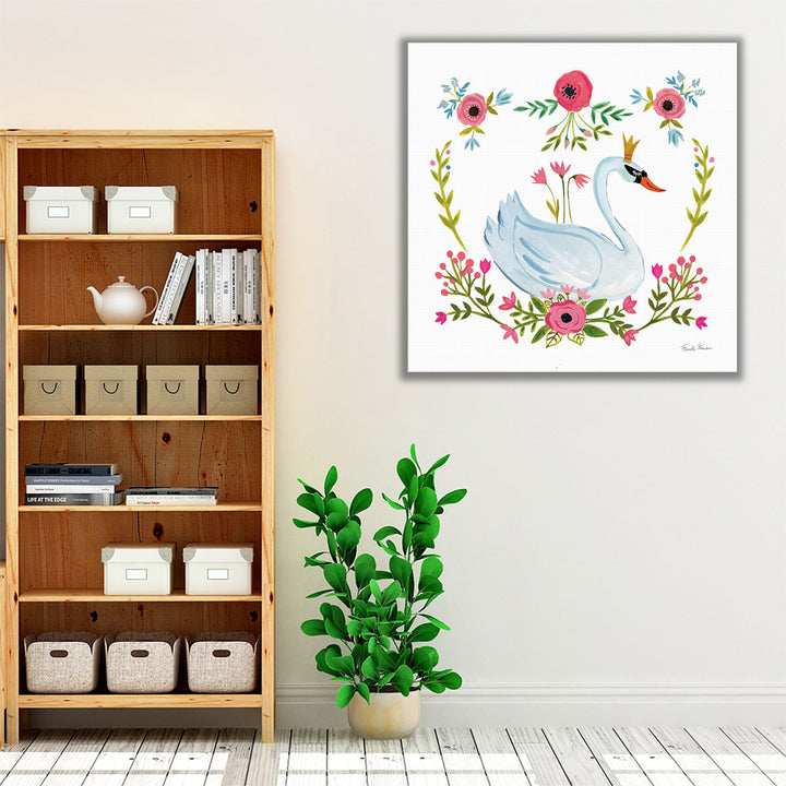 Swan Love I - Canvas Print Wall Art