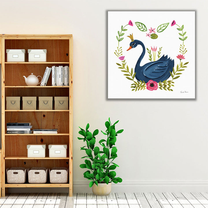 Swan Love II - Canvas Print Wall Art