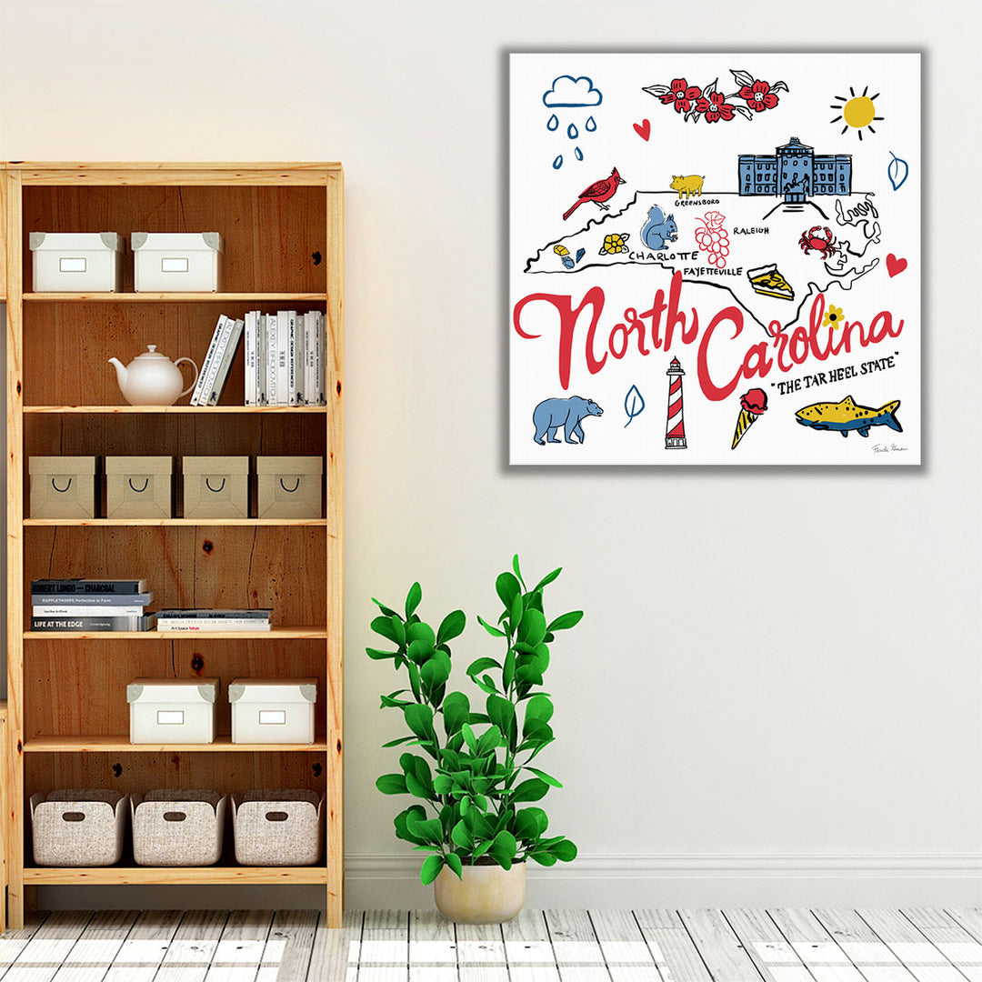 North Carolina - Canvas Print Wall Art