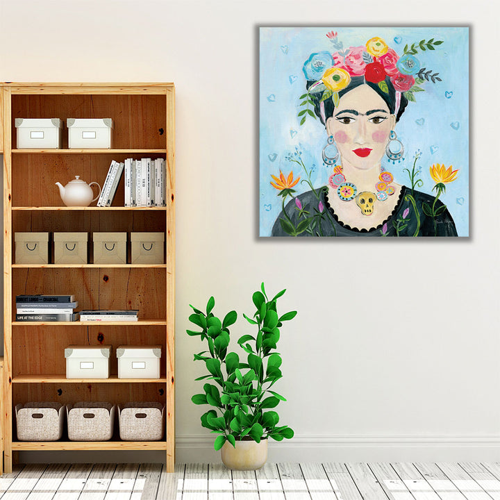 Homage to Frida II Shoulders - Canvas Print Wall Art