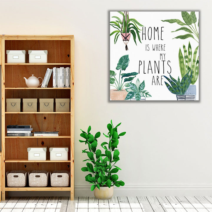 Plant Home II - Canvas Print Wall Art