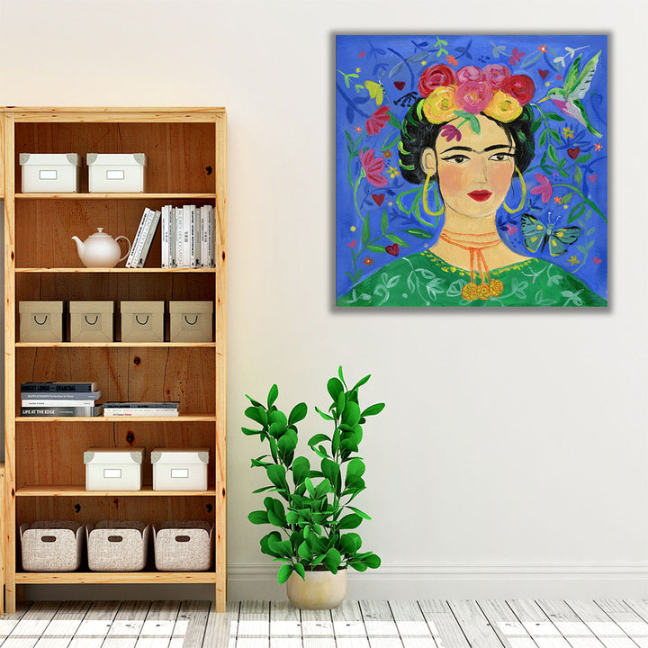 Frida Blue - Canvas Print Wall Art