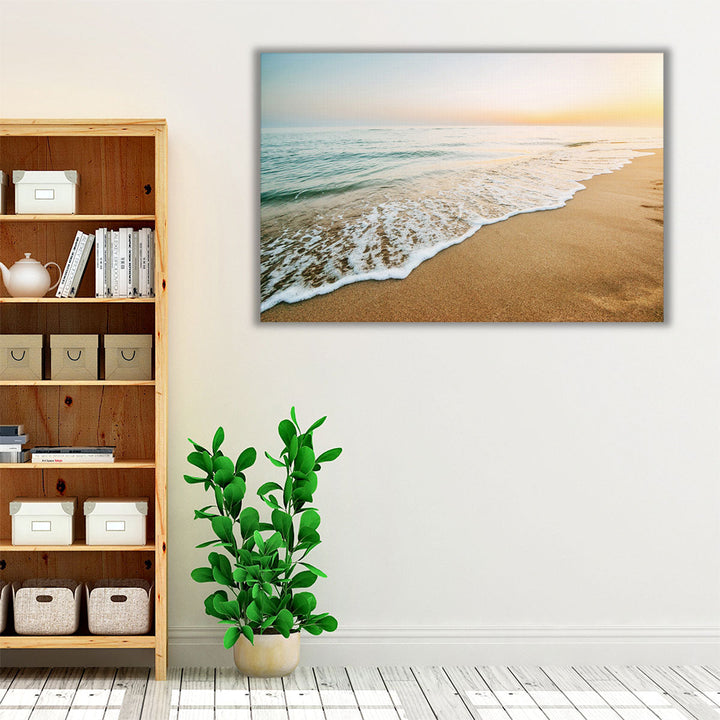 Minimalistic Seashore - Canvas Print Wall Art