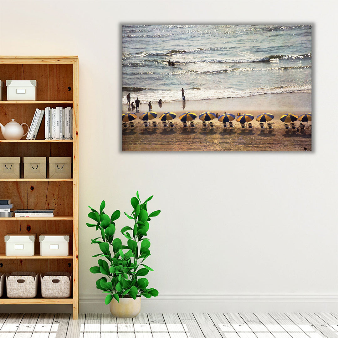 A Day at the Beach - Canvas Print Wall Art