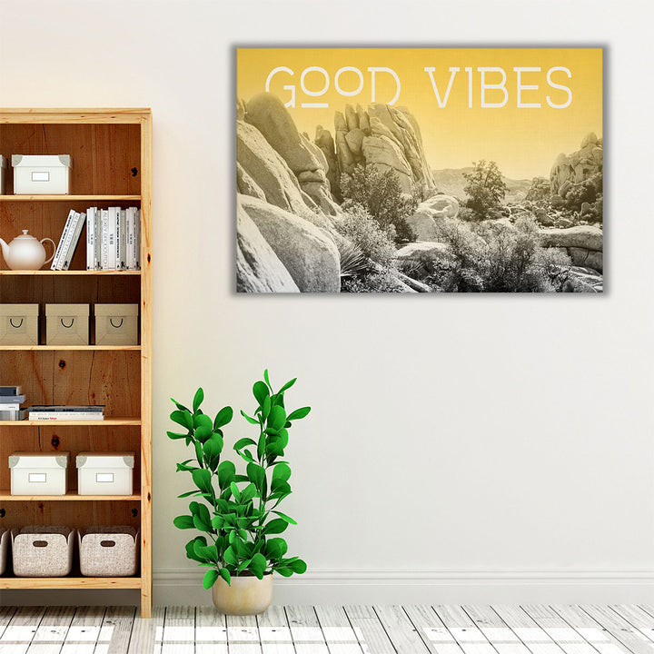 Ombre Adventure I Good Vibes - Canvas Print Wall Art