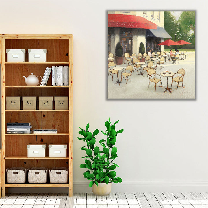 Cafe du Matin II - Canvas Print Wall Art