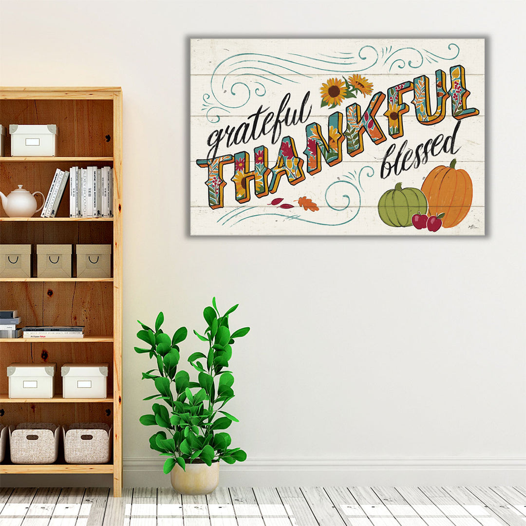 Thankful White I - Canvas Print Wall Art