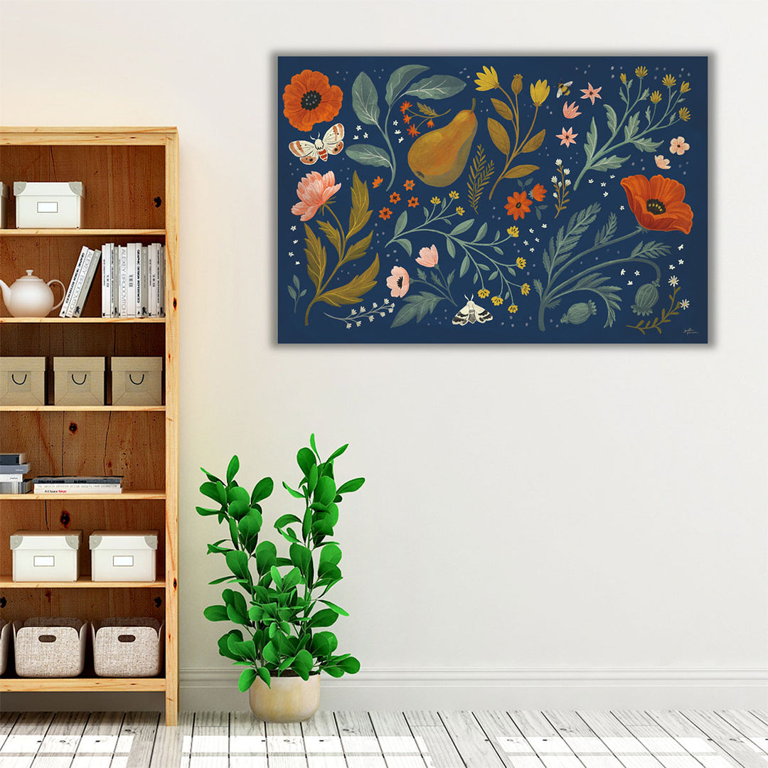 Blue Botanical I - Canvas Print Wall Art