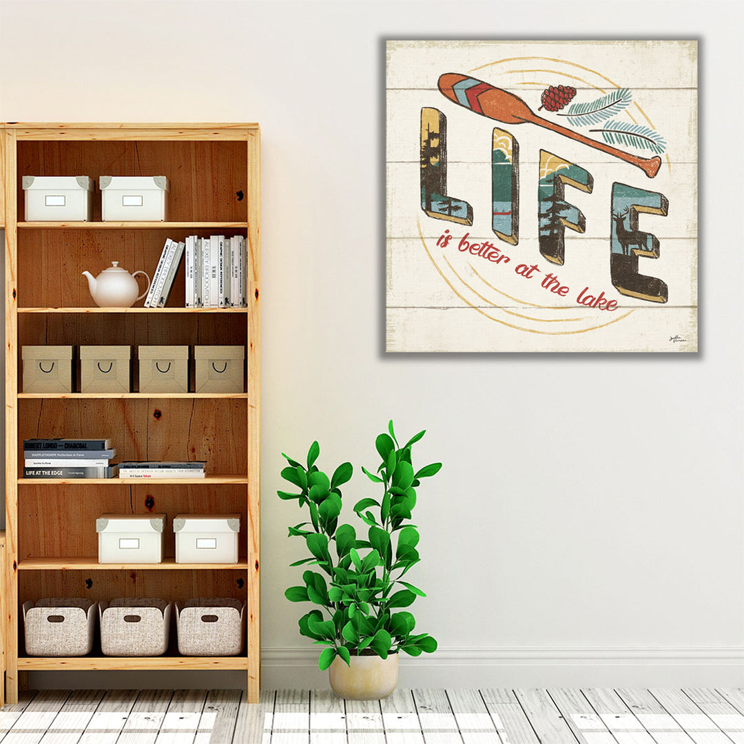 Vintage Lake III - Canvas Print Wall Art 