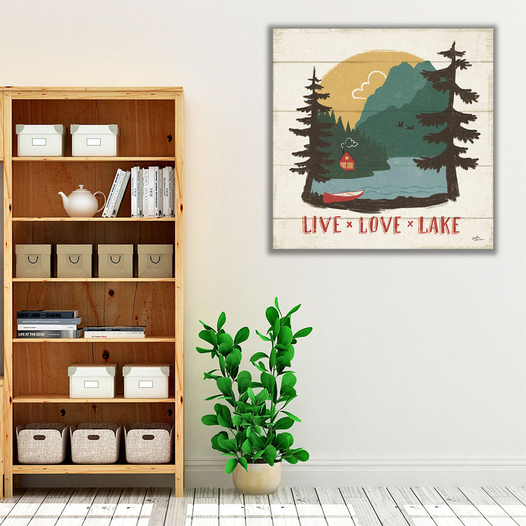 Vintage Lake VII - Canvas Print Wall Art 