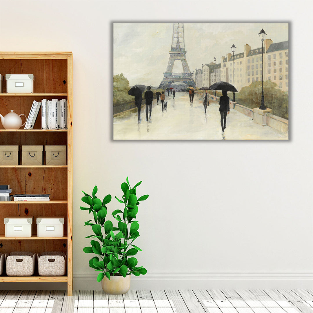 Eiffel in the Rain - Canvas Print Wall Art