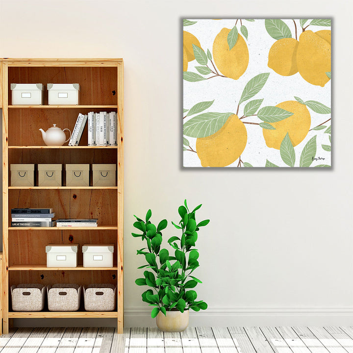 Fruity Cocktails Pattern II - Canvas Print Wall Art