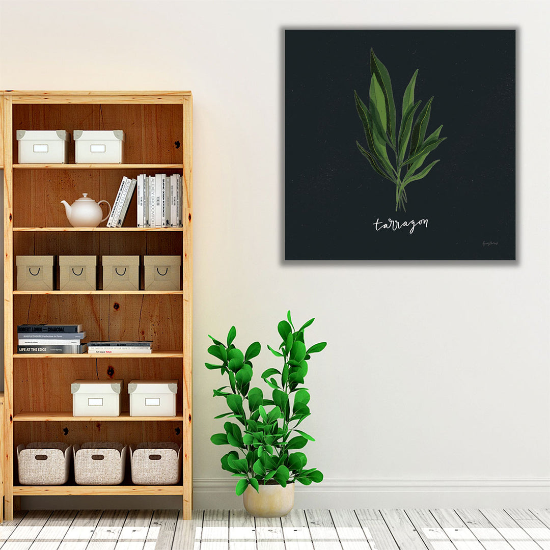 Herbs V Black - Canvas Print Wall Art