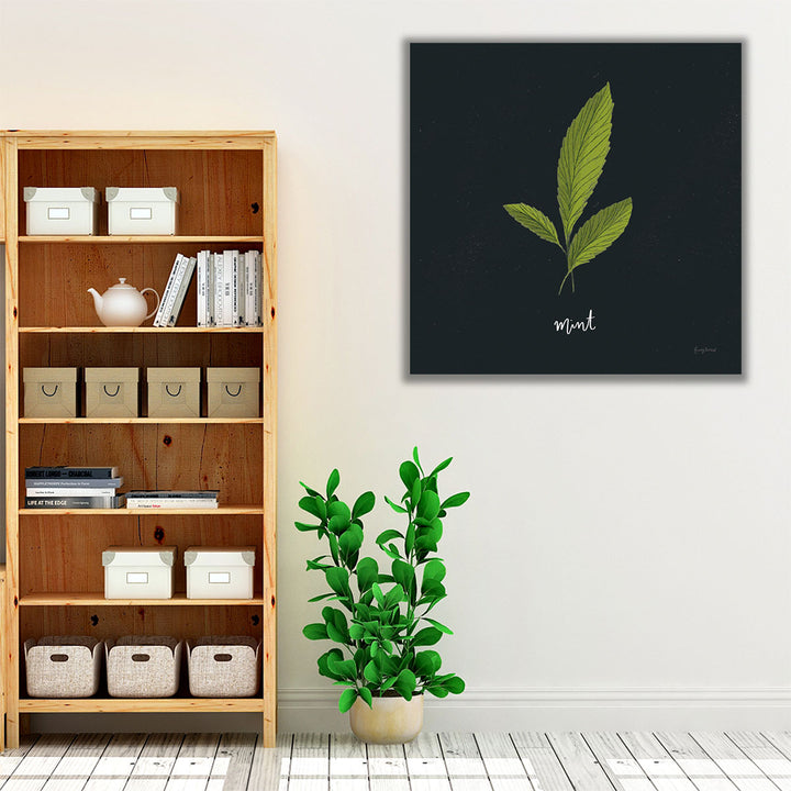 Herbs VII Black - Canvas Print Wall Art