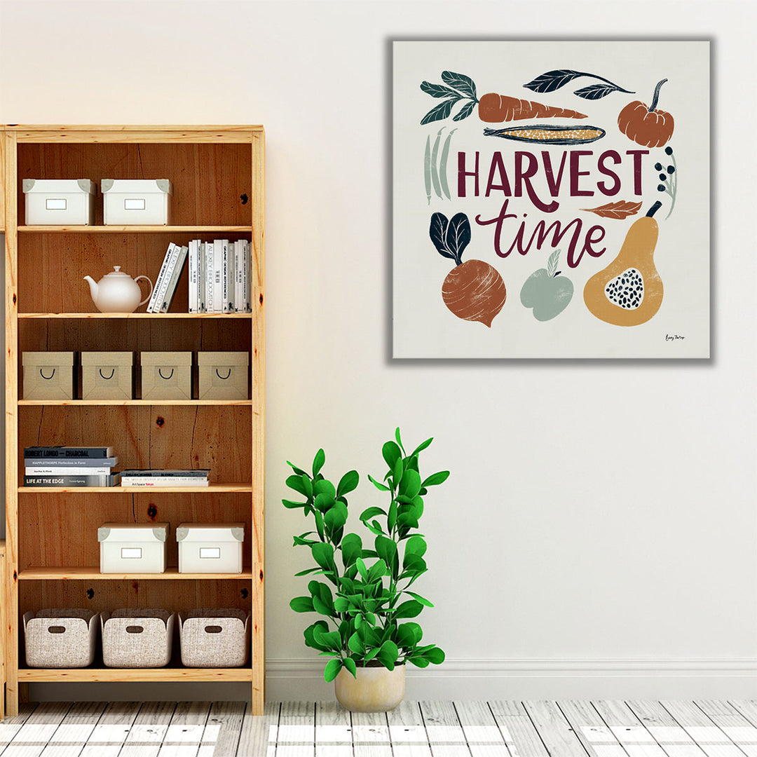 Harvest Lettering I - Canvas Print Wall Art