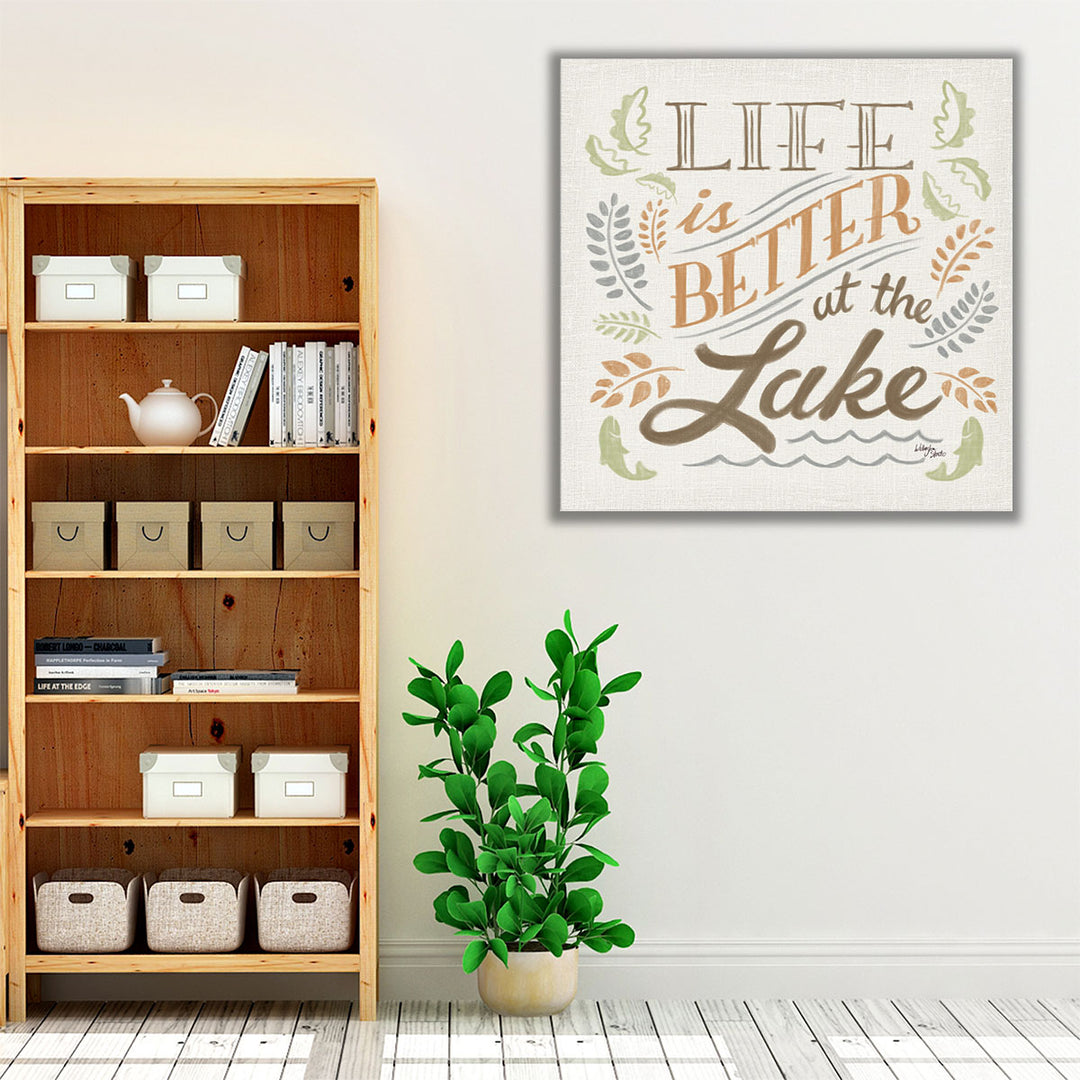 Lake Life I Green - Canvas Print Wall Art