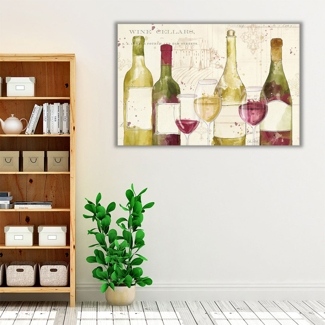 Chateau Winery I No Words - Canvas Print Wall Art