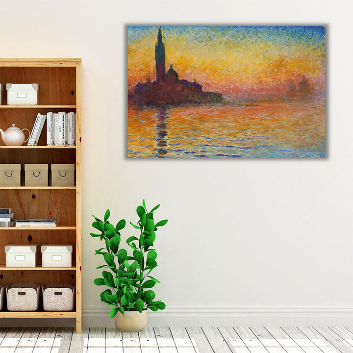 San Giorgio Maggiore At Dusk, 1908 - Canvas Print Wall Art