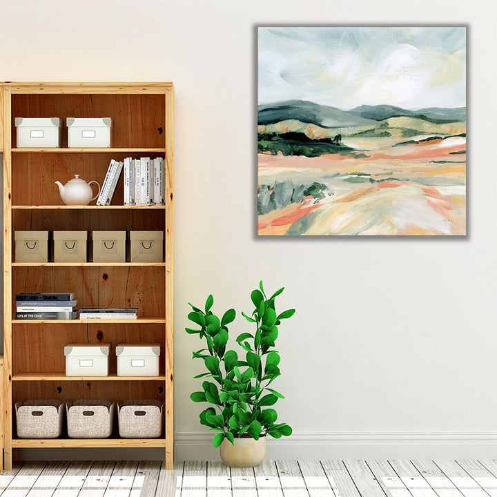 Vermillion Landscape I - Canvas Print Wall Art