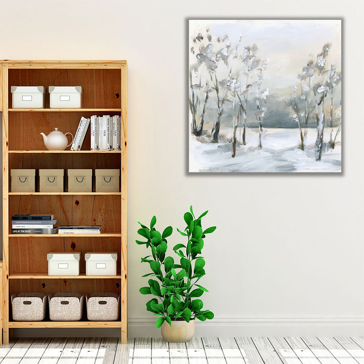 Snowy Winter Trees - Canvas Print Wall Art