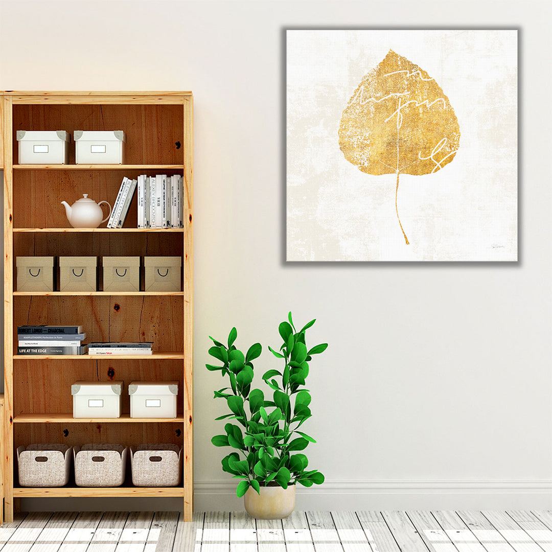 Bronzed Leaf II - Canvas Print Wall Art