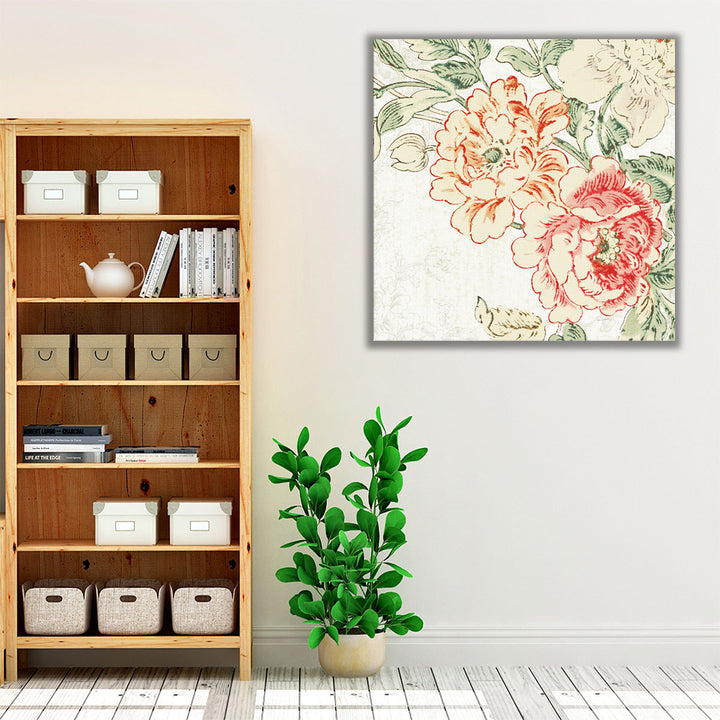 Cottage Roses V - Canvas Print Wall Art