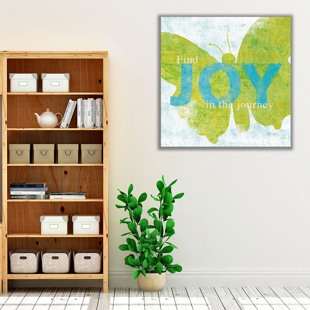 Letterpress Joy - Canvas Print Wall Art