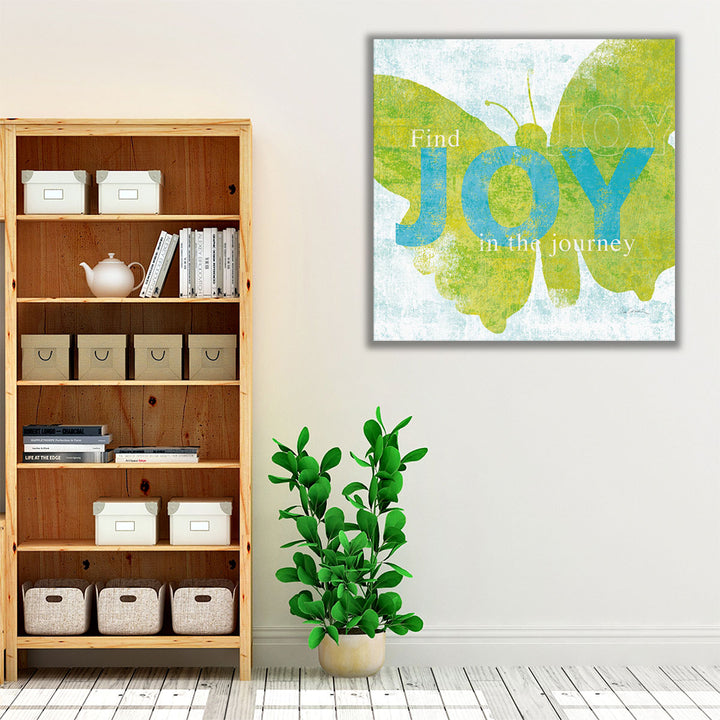 Letterpress Joy - Canvas Print Wall Art